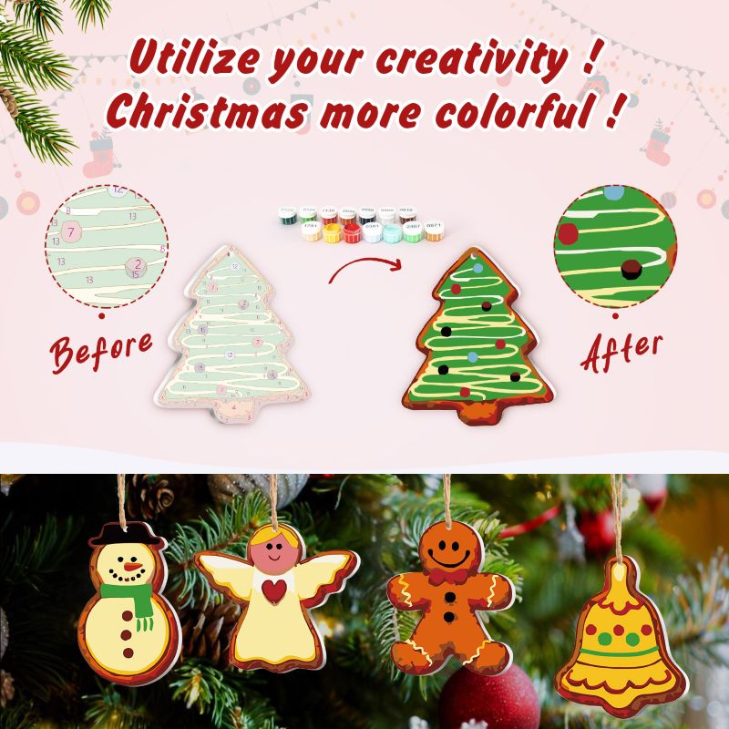 8 Christmas hangers - Christmas Eve set