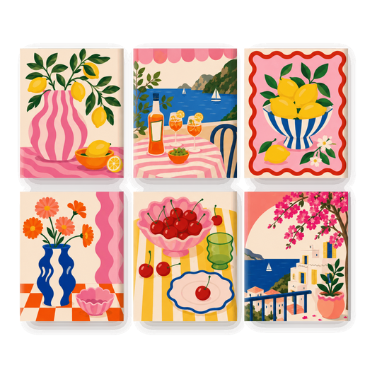 6 Mini Paintings - Lemon Tree Set - Paint by numbers