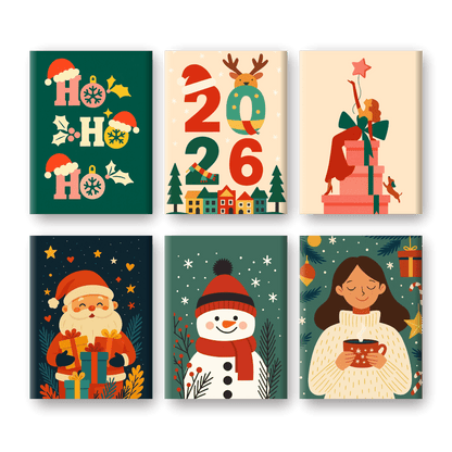 6 Mini Paintings - 2026 Winter Set- Paint by Numbers