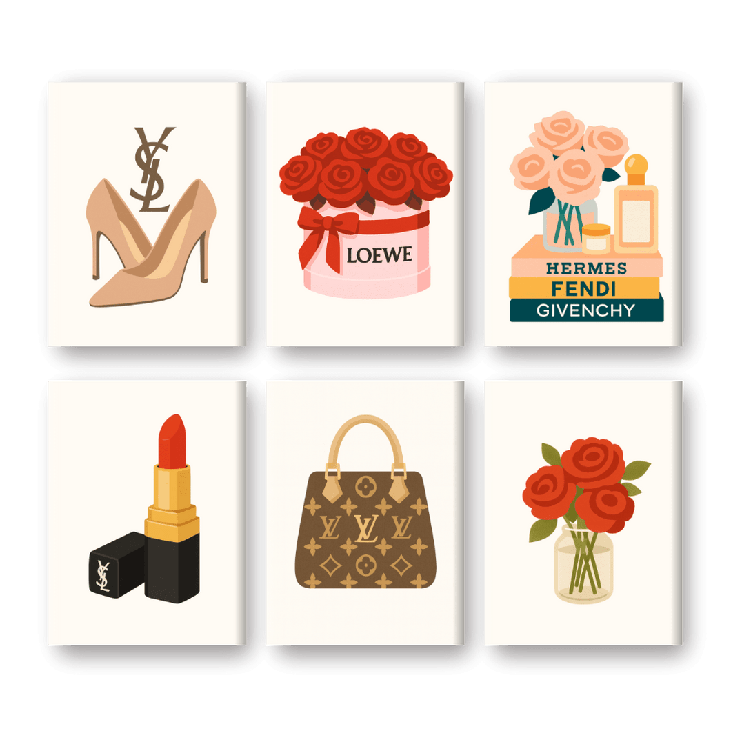 6 Mini Paintings   Brands Set