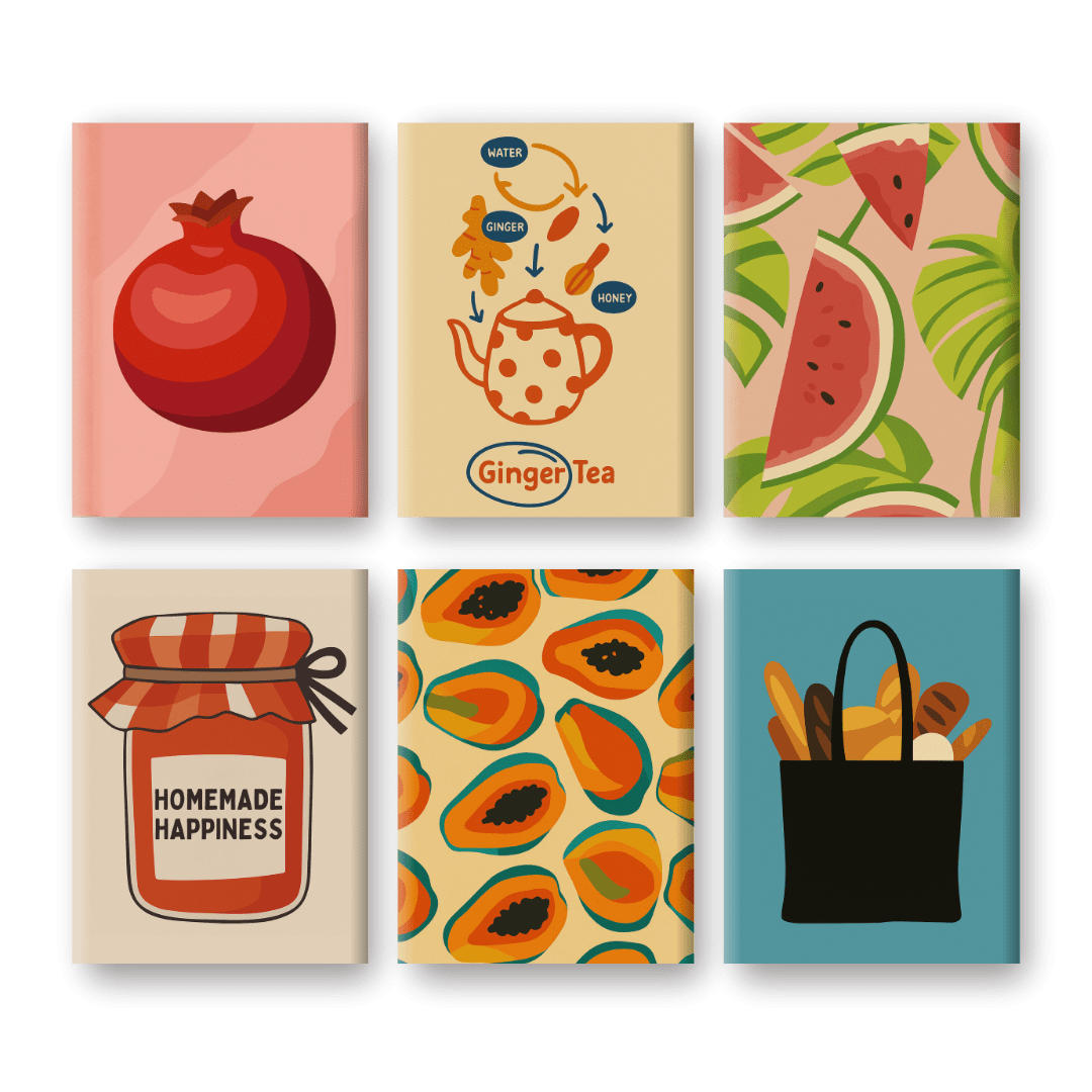 6 Mini Paintings | Fresh & Fruity Set- Paint by Numbers