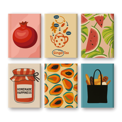 6 Mini Paintings | Fresh & Fruity Set- Paint by Numbers