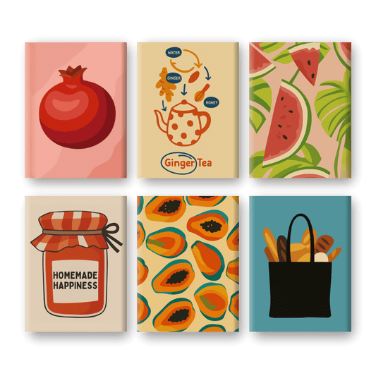 6 Mini Paintings | Fresh & Fruity Set- Paint by Numbers
