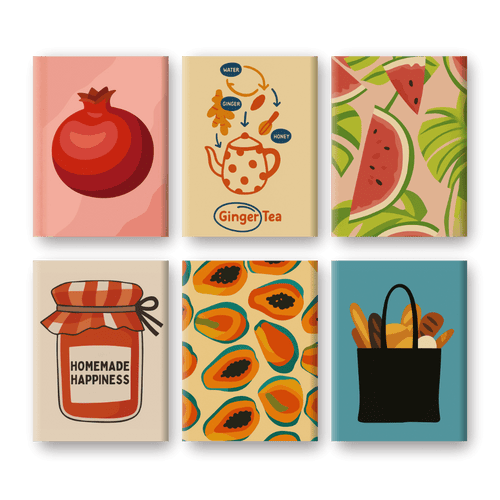 6 Mini Paintings | Fresh & Fruity Set