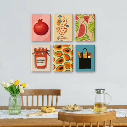6 Mini Paintings | Fresh & Fruity Set