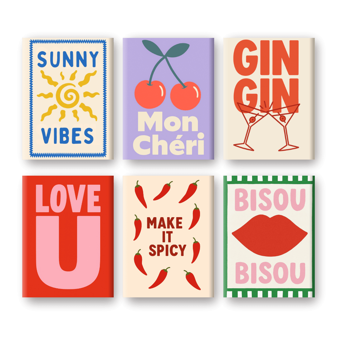6 Mini Paintings - Gin Gin Set- Paint by Numbers