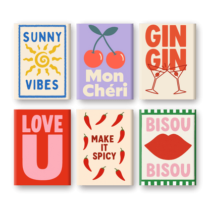6 Mini Paintings - Gin Gin Set- Paint by Numbers