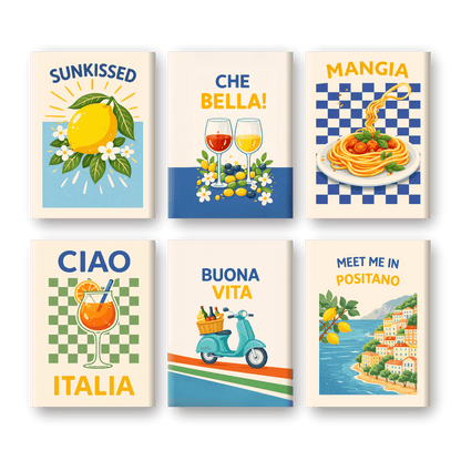 6 Mini Paintings - Italian Buona Vita Set- Paint by Numbers