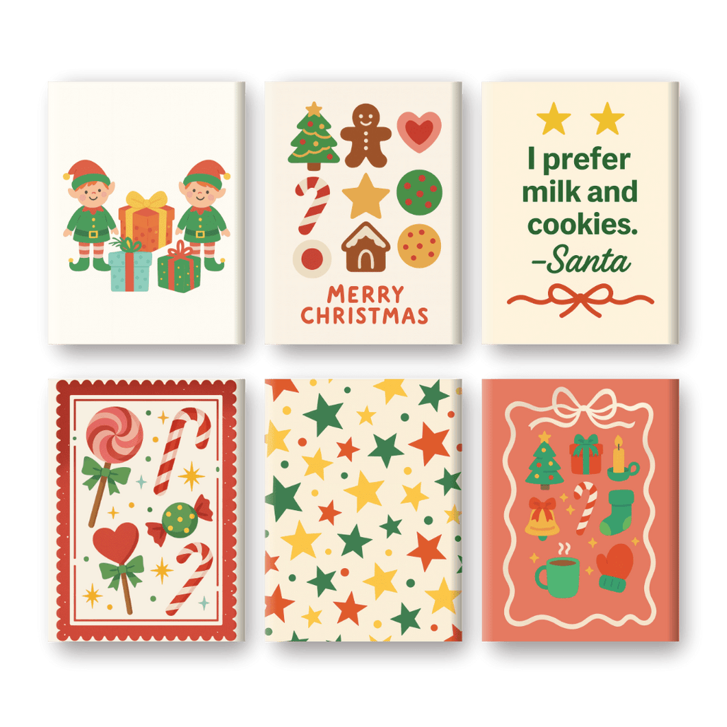 6 Mini Paintings | Christmas Treats Set