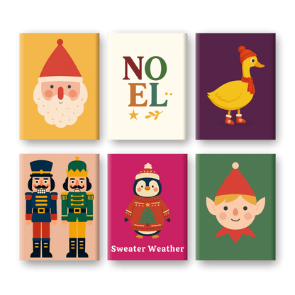 6 Mini Paintings | Sweater Weather Set- Paint by Numbers