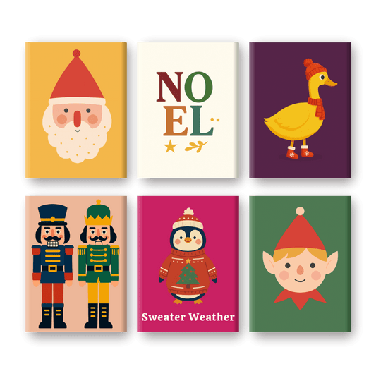 6 Mini Paintings | Sweater Weather Set- Paint by Numbers