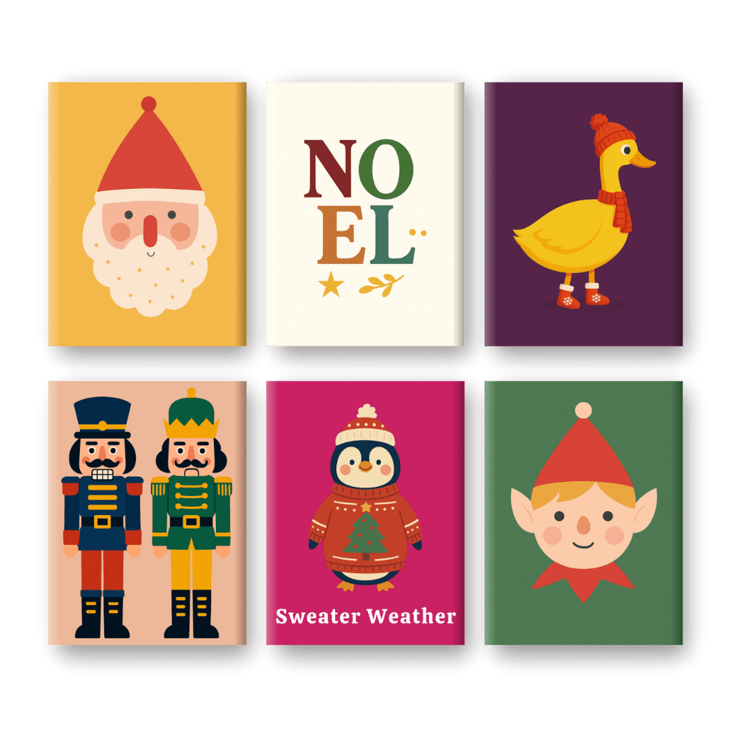 6 Mini Paintings | Sweater Weather Set