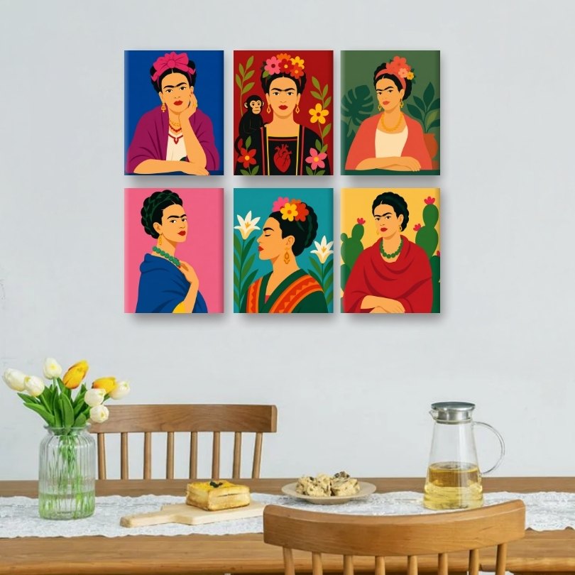 6 Mini Paintings -   Frida Forever Set