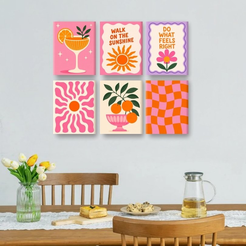 6 Mini Paintings - Hello Sunshine Set