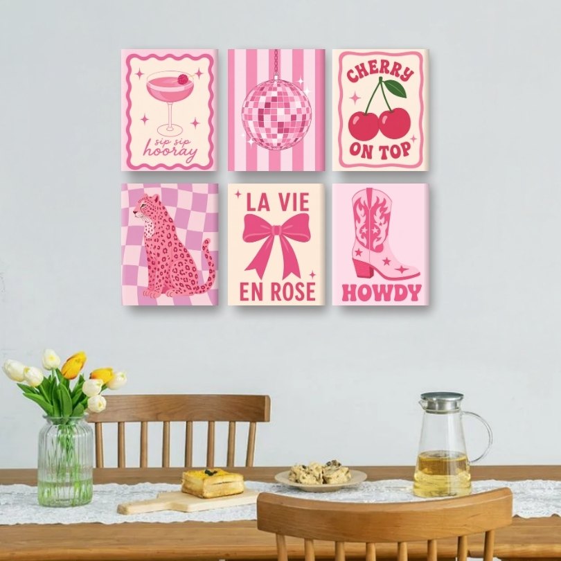 6 Mini tableaux - Ensemble "Ne m'oubliez pas"
