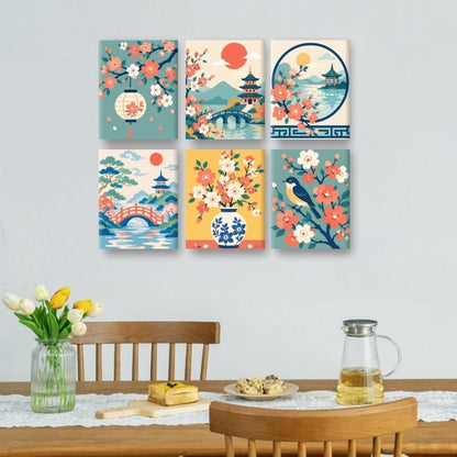 6 minimalerier - Sakura-drømmer-sett