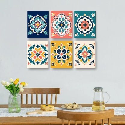 6 Mini Paintings - Mandala Art Set
