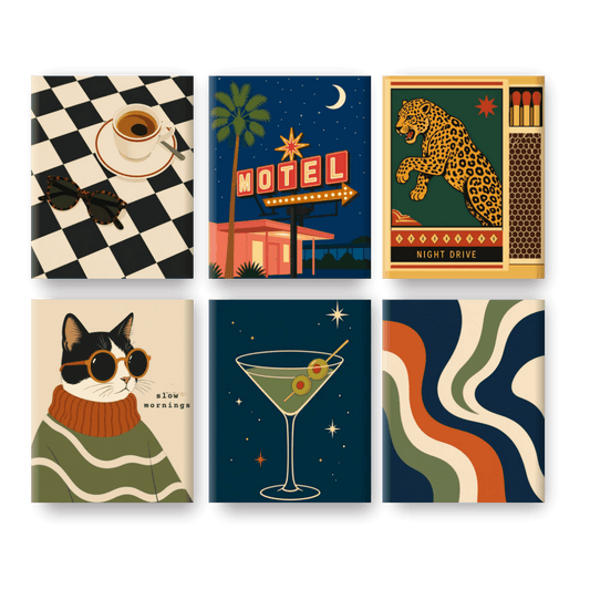 6 Mini Paintings - Night Escape Set- Paint by Numbers