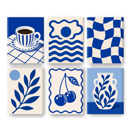 6 Mini Paintings - Aegean Dreams Set- Paint by Numbers