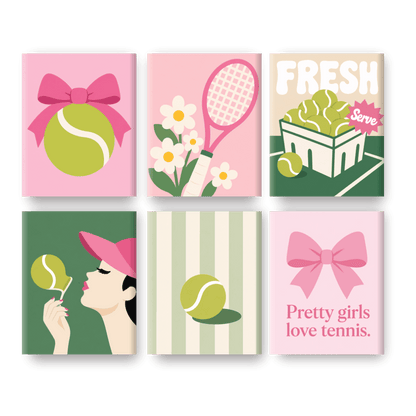 6 Mini Paintings - Fresh Serve Set- Paint by Numbers