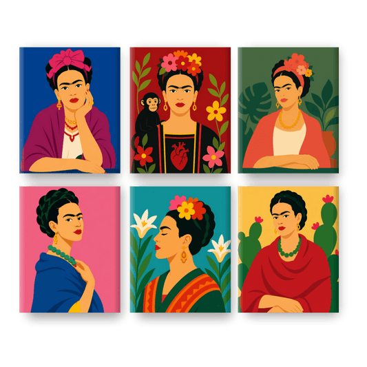 6 Mini Paintings - Frida Forever Set- Paint by Numbers