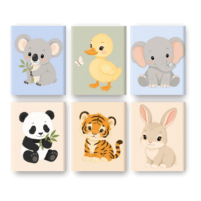 6 mini-peintures – lot « Petites beautés »