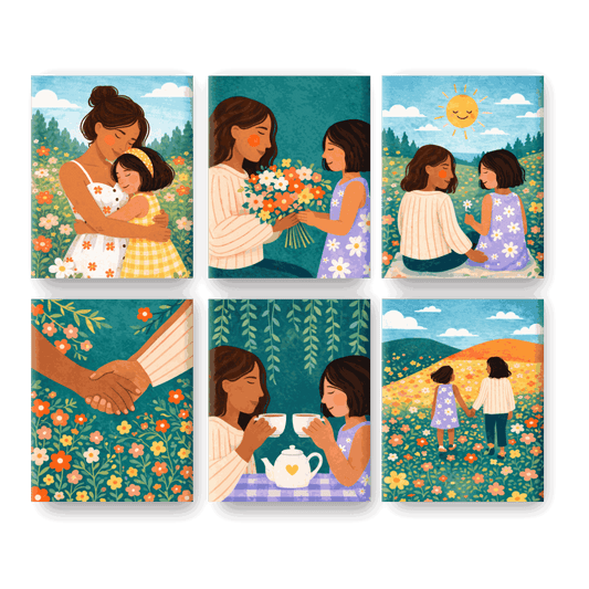 6 Mini Paintings - Moments Together Set- Paint by Numbers