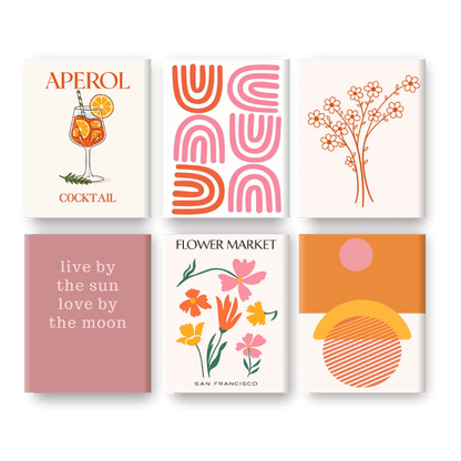 6 Mini Paintings - Bloom & Shine Set- Paint by Numbers
