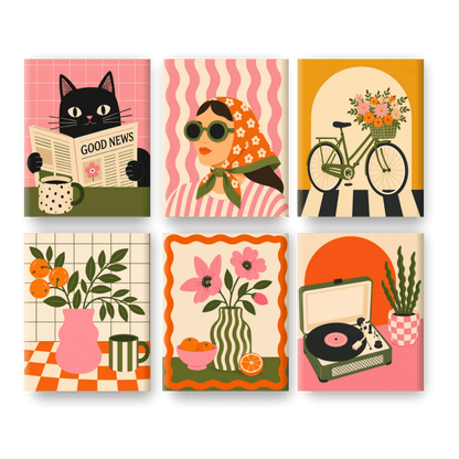 6 Mini Paintings - Good News Set- Paint by Numbers
