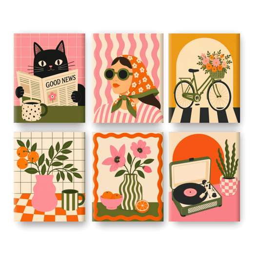6 Mini Paintings - Good News Set- Paint by Numbers