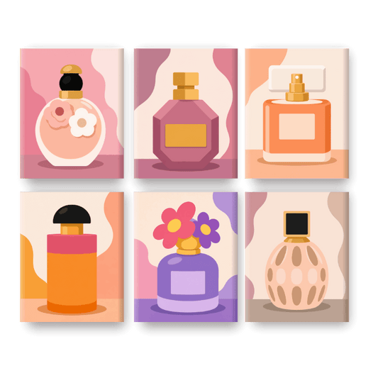 6 Mini Paintings - Fragrance Affair Set- Paint by Numbers
