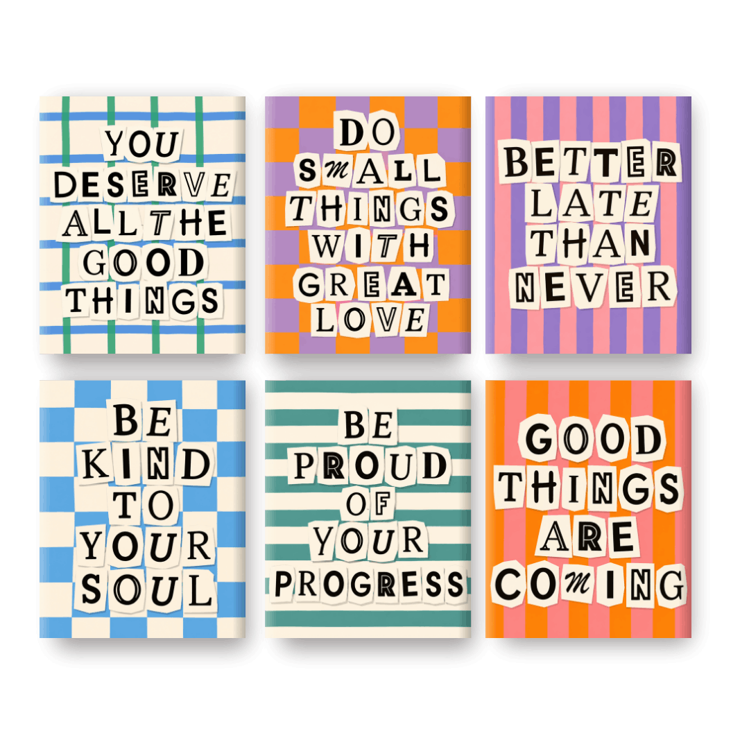6 Mini Paintings - Good Things Are Coming Set- Paint by Numbers