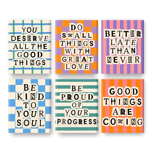 6 Mini Paintings - Good Things Are Coming Set- Paint by Numbers