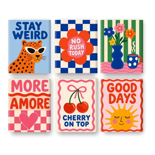 6 Mini Paintings - Cherry on Top Set- Paint by Numbers
