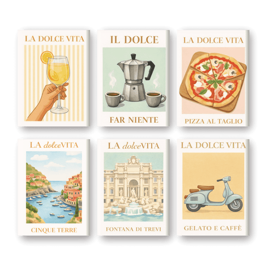 6 Mini Paintings - Bella Italia Set- Paint by Numbers