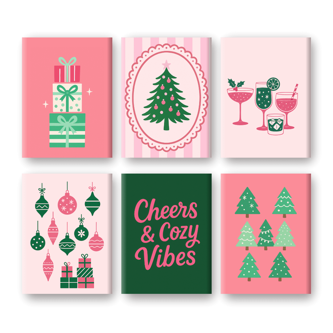 6 Mini Paintings | Cozy Vibes Christmas Set- Paint by Numbers