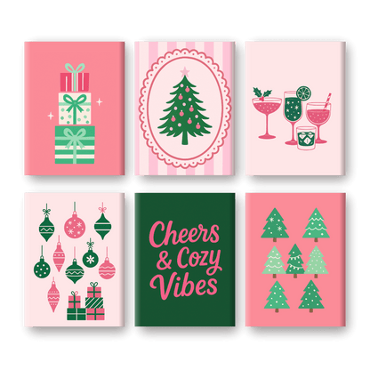 6 Mini Paintings | Cozy Vibes Christmas Set- Paint by Numbers