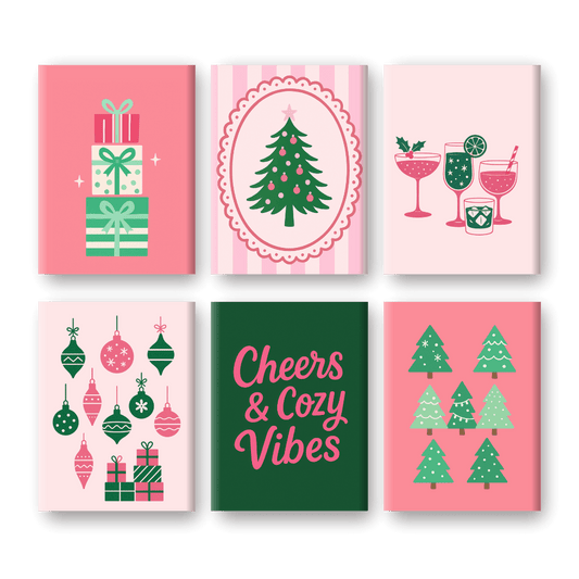 6 Mini Paintings | Cozy Vibes Christmas Set- Paint by Numbers