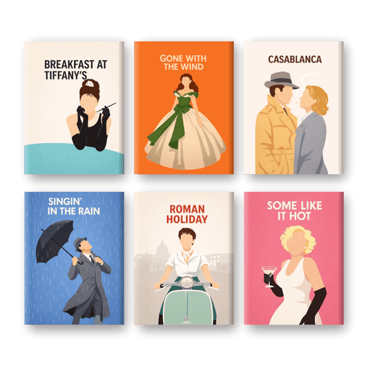 6 Mini Paintings - Iconic Movies Set- Paint by Numbers