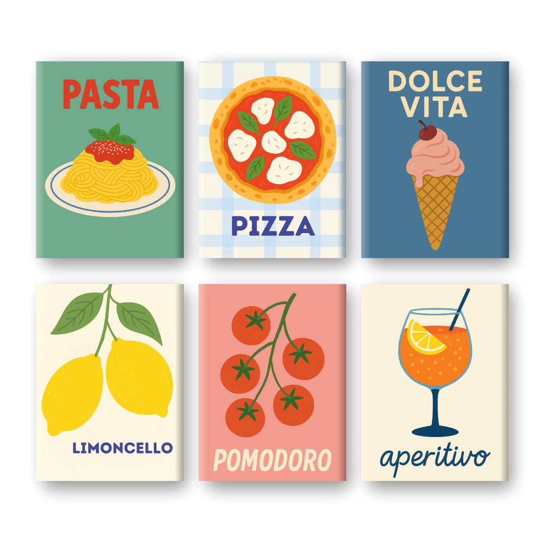 6 Mini Paintings - Italian Aperitivo Set-Paint by numbers