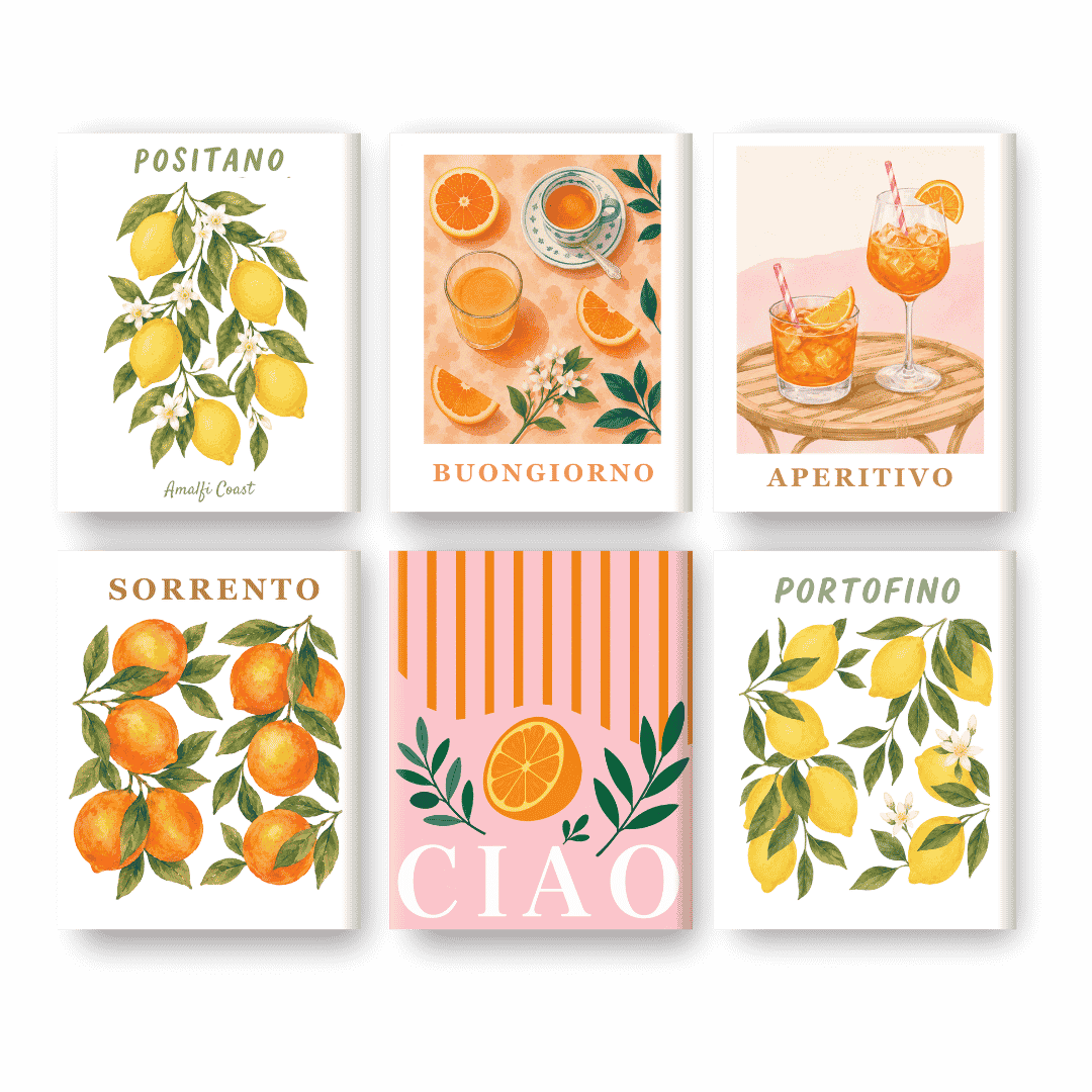 6_Mini_Paintings_-_Italian_Fruit_Drinks_Set