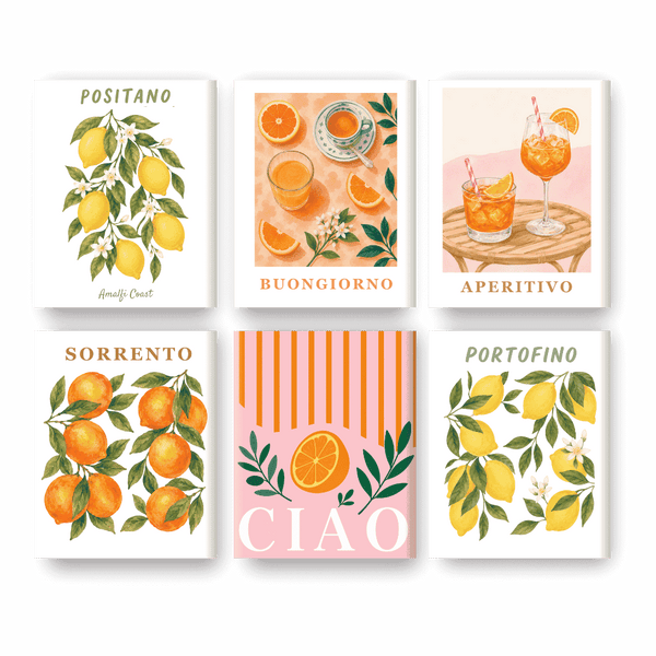 6_Mini_Cuadros_-_Italian_Fruit_Drinks_Set