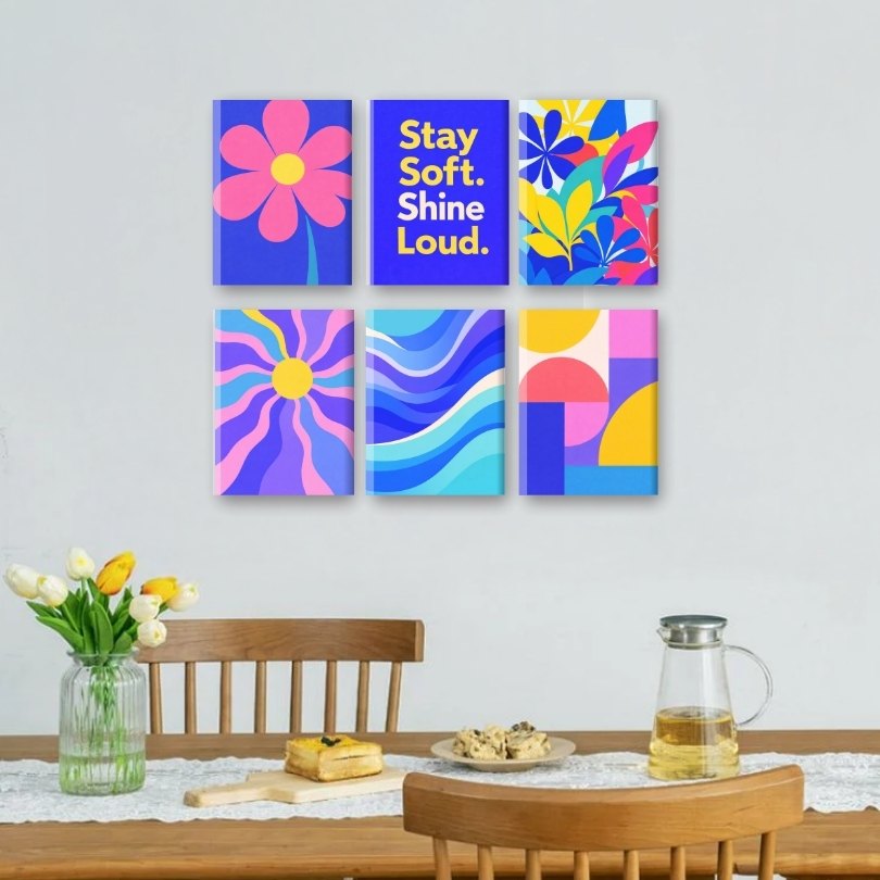 6 Mini Paintings - Color Pop Set