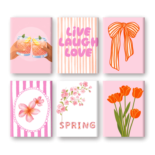 6 Mini Paintings - Live Laugh Love Set- Paint by Numbers