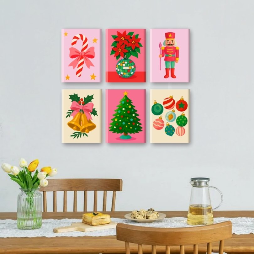 6 Mini Paintings | Magical Holidays Set