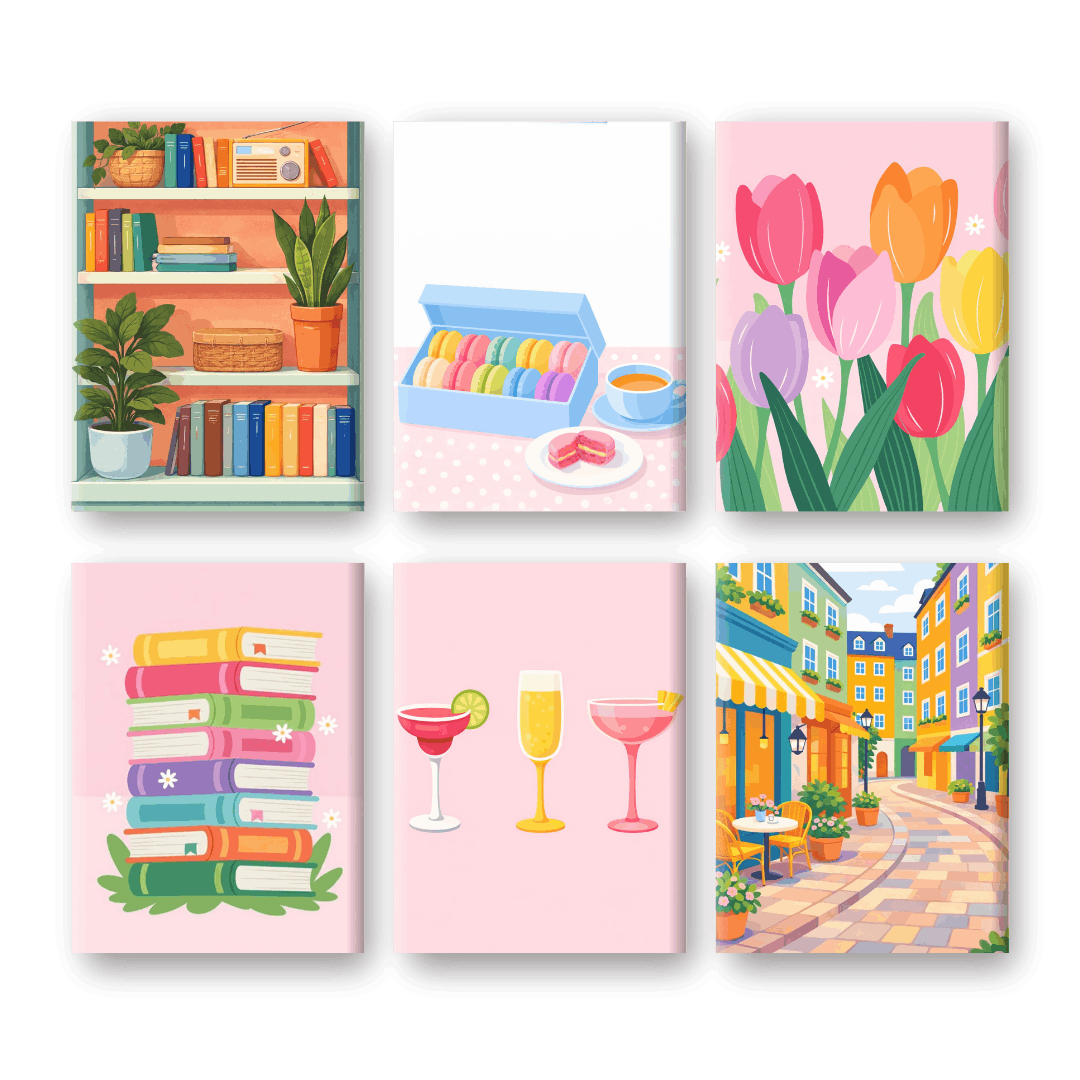 6 Mini Paintings - Pastel Moments Set- Paint by Numbers
