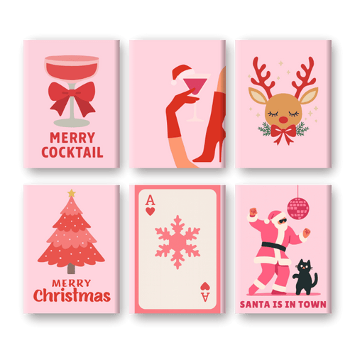 6_Mini_Paintings_-_Pink_Vibes_Christmas_Set