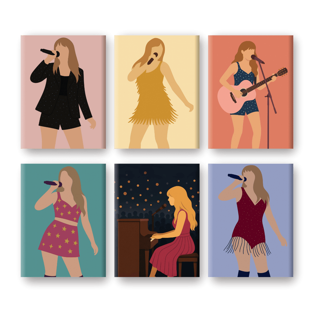 6 Mini Paintings   Pop Icon Set