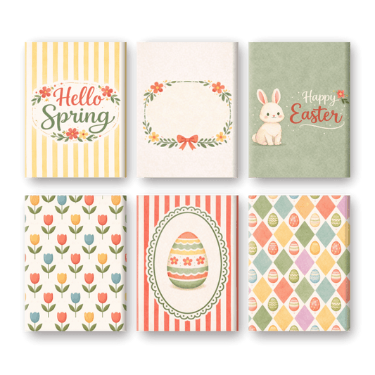6 Mini Paintings - Spring & Easter Set- Paint by Numbers