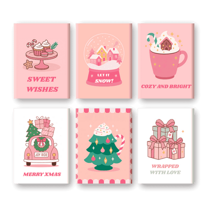 6 Mini Paintings - Sweet Christmas Set- Paint by Numbers